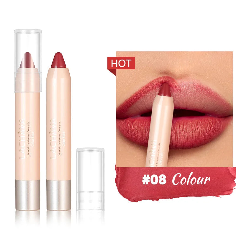 8-Colors Lipstick Pencil Waterproof Sexy Red Matte