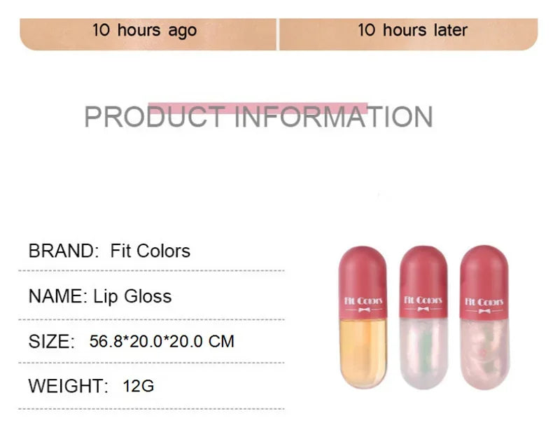 Mini Capsule Liquid Lip Blam Moisturizing Transparent