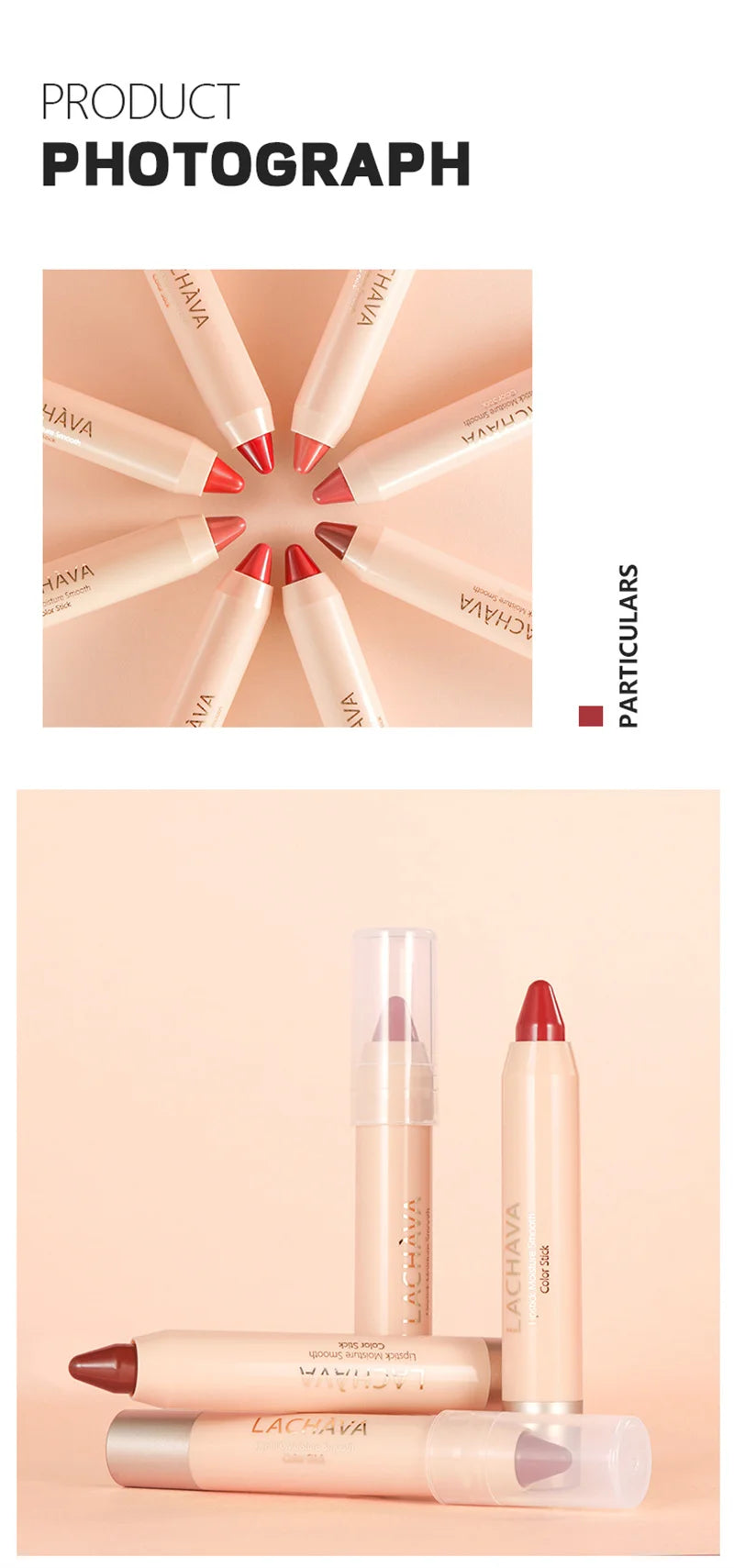 8-Colors Lipstick Pencil Waterproof Sexy Red Matte