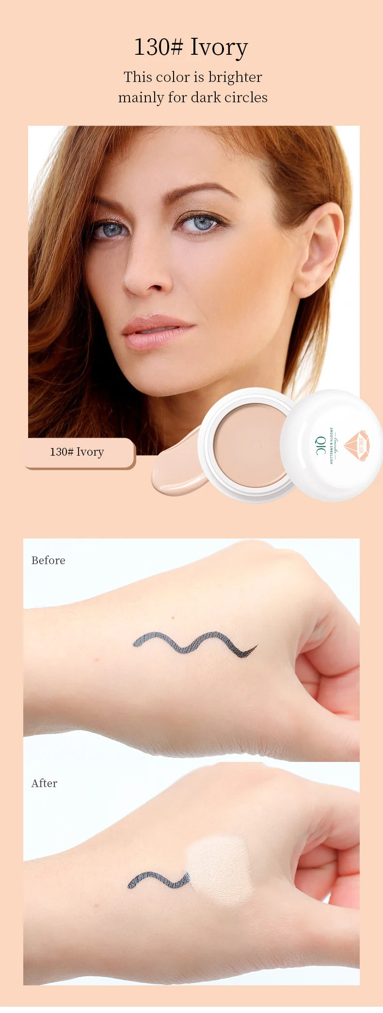 High Coverage Concealer Corrector Anti Dark
