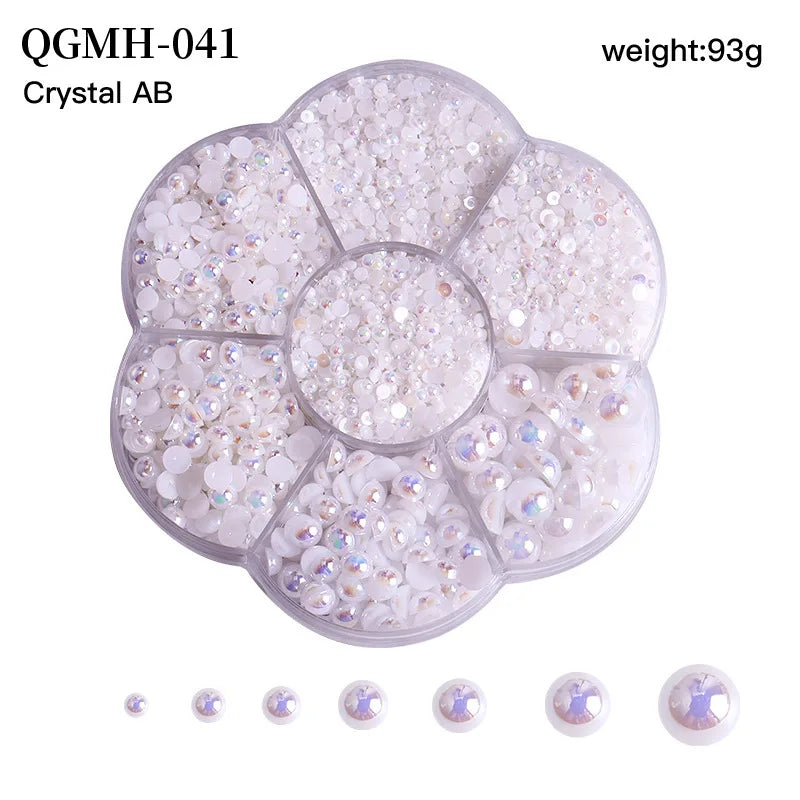 Mixed Acrylic Bowknot 3D Nail Art Decorations