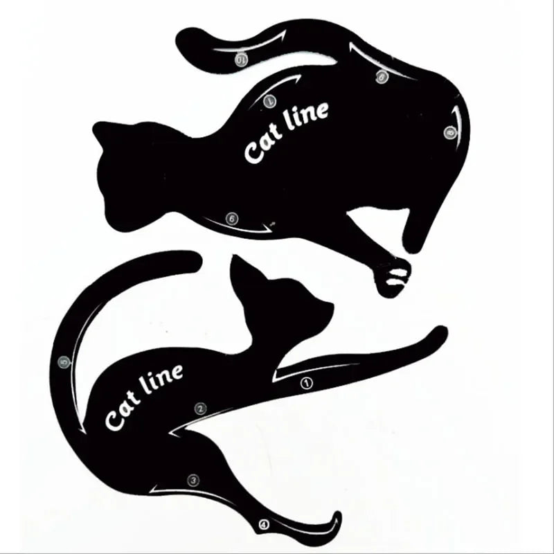 2pcs Eyeliner Stencils Cat Line Eyeliner