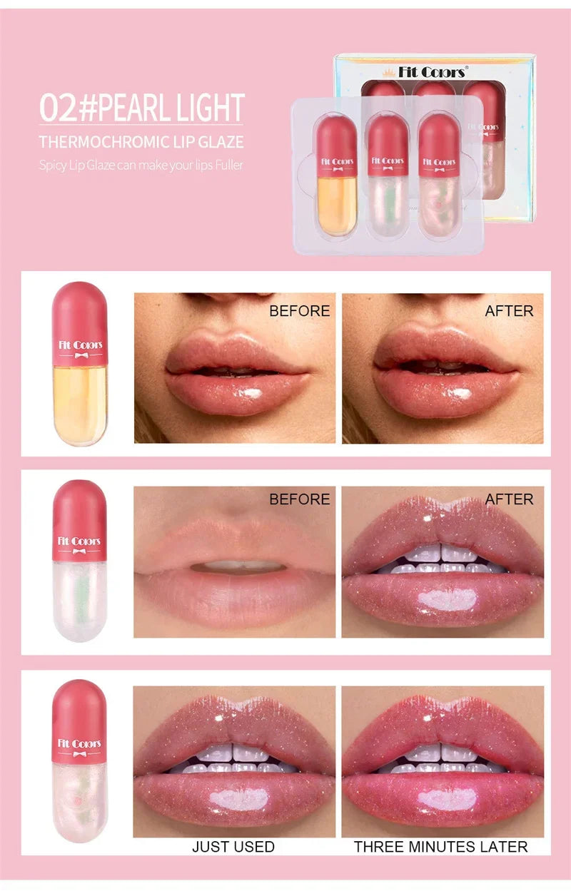Mini Capsule Liquid Lip Blam Moisturizing Transparent