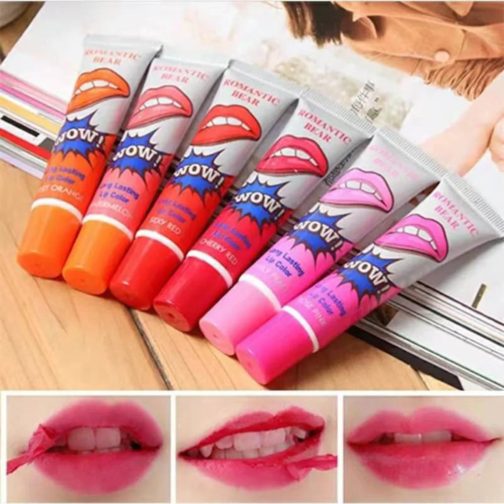 6 Colors Amazing Peel Off Liquid Lipstick Waterproof Long Lasting