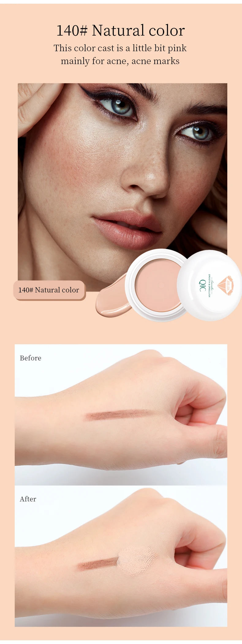 High Coverage Concealer Corrector Anti Dark