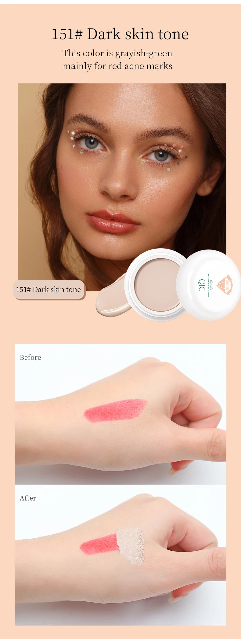 High Coverage Concealer Corrector Anti Dark