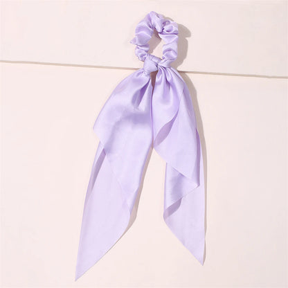 New Fashion Print Bow Scrunchies Hair Ribbon