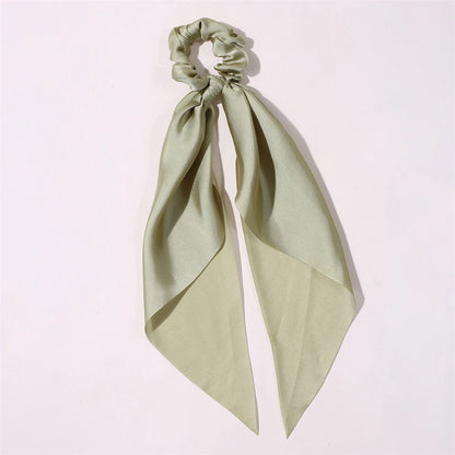 New Fashion Print Bow Scrunchies Hair Ribbon