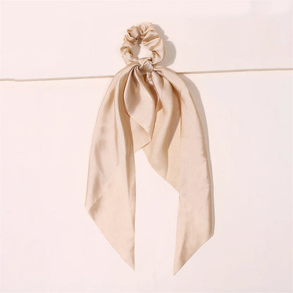 New Fashion Print Bow Scrunchies Hair Ribbon