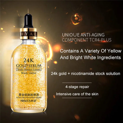 24k Gold Face Serum Brightening Skin Care