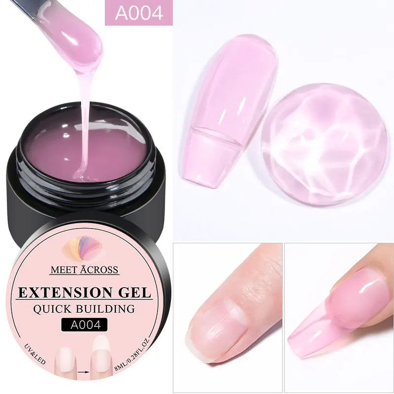 7ml Clear Non Stick Hand Solid Extension Nail Gel Polish