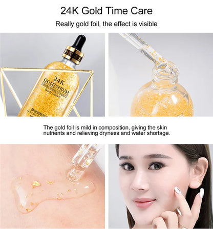 24k Gold Face Serum Brightening Skin Care