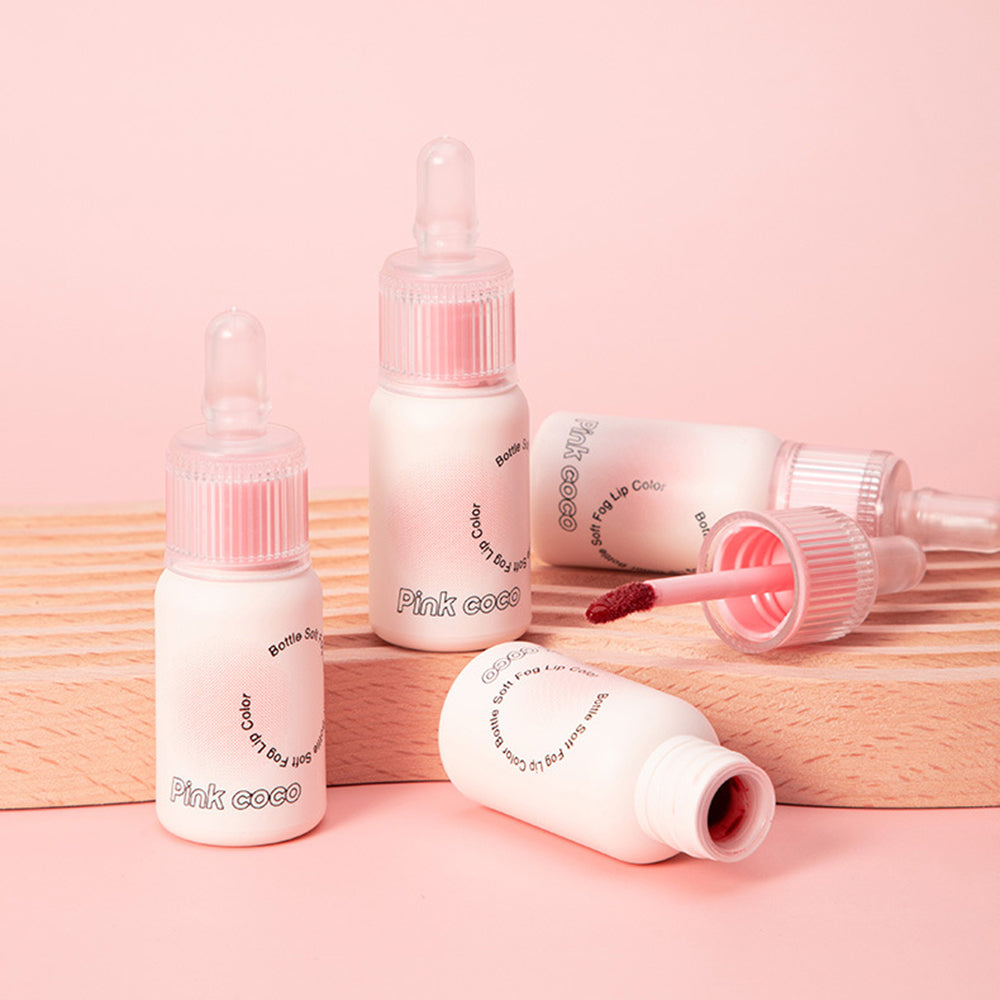 Pink Small Milk Bottle Mirror Face Lip Glaze