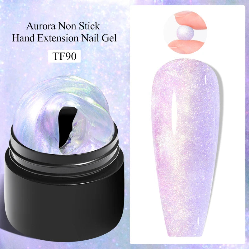 7ml Clear Non Stick Hand Solid Extension Nail Gel Polish