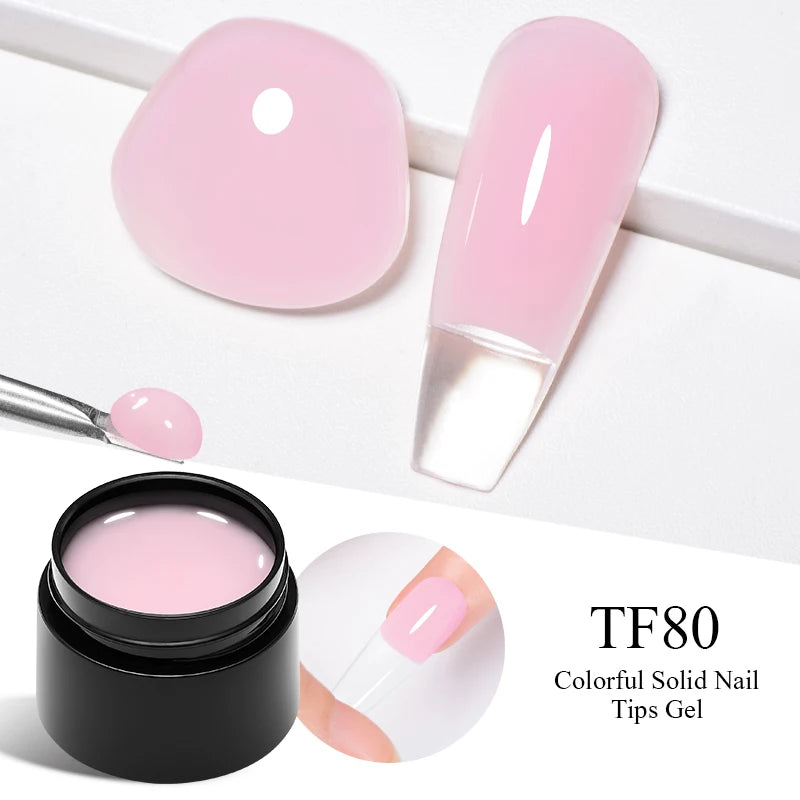 7ml Clear Non Stick Hand Solid Extension Nail Gel Polish