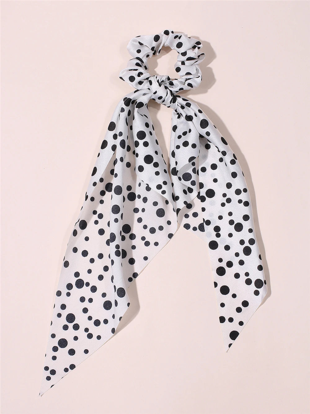 New Fashion Print Bow Scrunchies Hair Ribbon