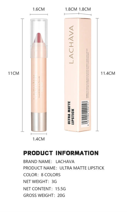 8-Colors Lipstick Pencil Waterproof Sexy Red Matte