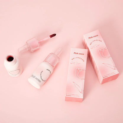 Pink Small Milk Bottle Mirror Face Lip Glaze