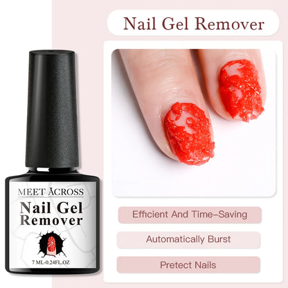 7ml Clear Non Stick Hand Solid Extension Nail Gel Polish