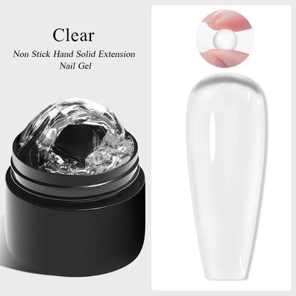 7ml Clear Non Stick Hand Solid Extension Nail Gel Polish