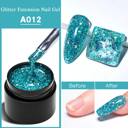 7ml Clear Non Stick Hand Solid Extension Nail Gel Polish