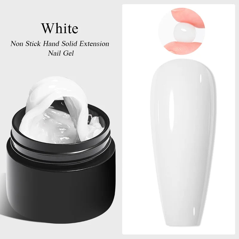 7ml Clear Non Stick Hand Solid Extension Nail Gel Polish