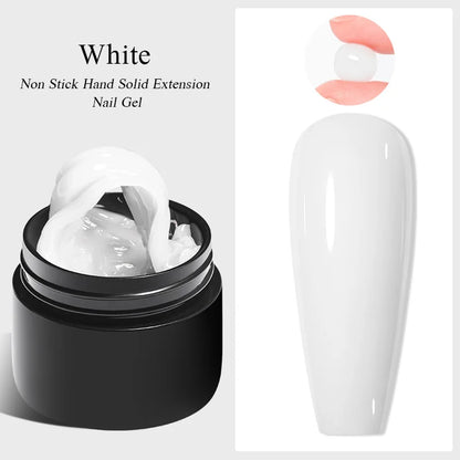 7ml Clear Non Stick Hand Solid Extension Nail Gel Polish