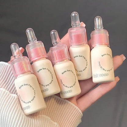 Pink Small Milk Bottle Mirror Face Lip Glaze