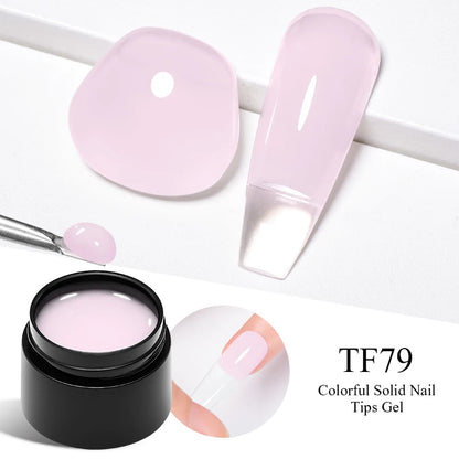 7ml Clear Non Stick Hand Solid Extension Nail Gel Polish