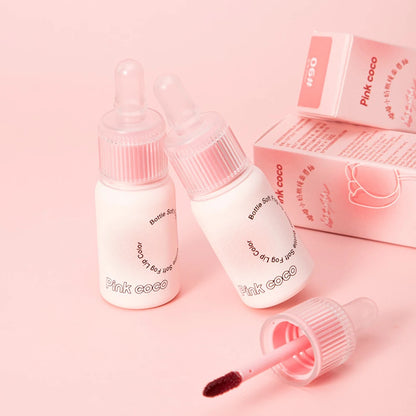 Pink Small Milk Bottle Mirror Face Lip Glaze