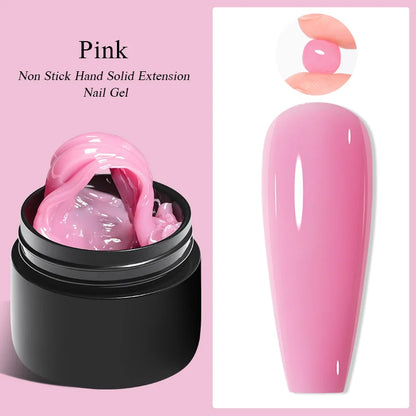 7ml Clear Non Stick Hand Solid Extension Nail Gel Polish