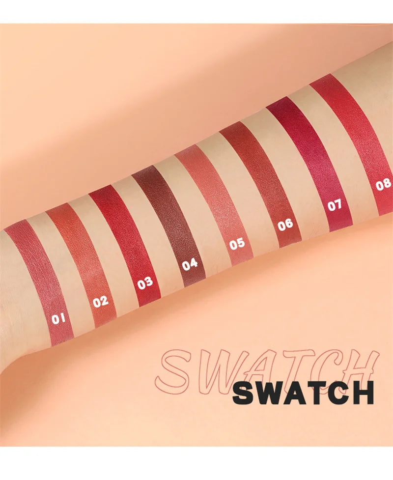 8-Colors Lipstick Pencil Waterproof Sexy Red Matte