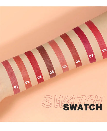 8-Colors Lipstick Pencil Waterproof Sexy Red Matte