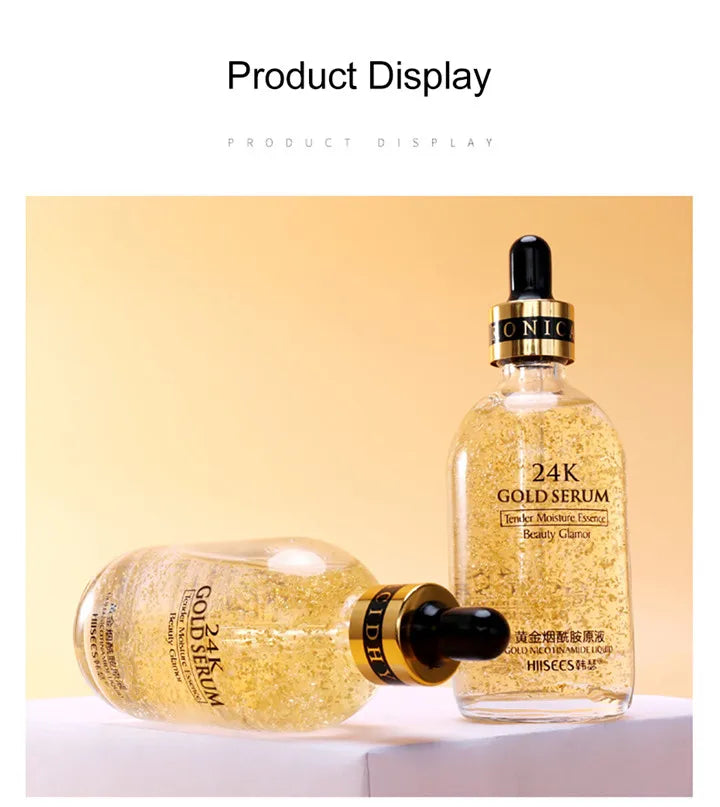 24k Gold Face Serum Brightening Skin Care