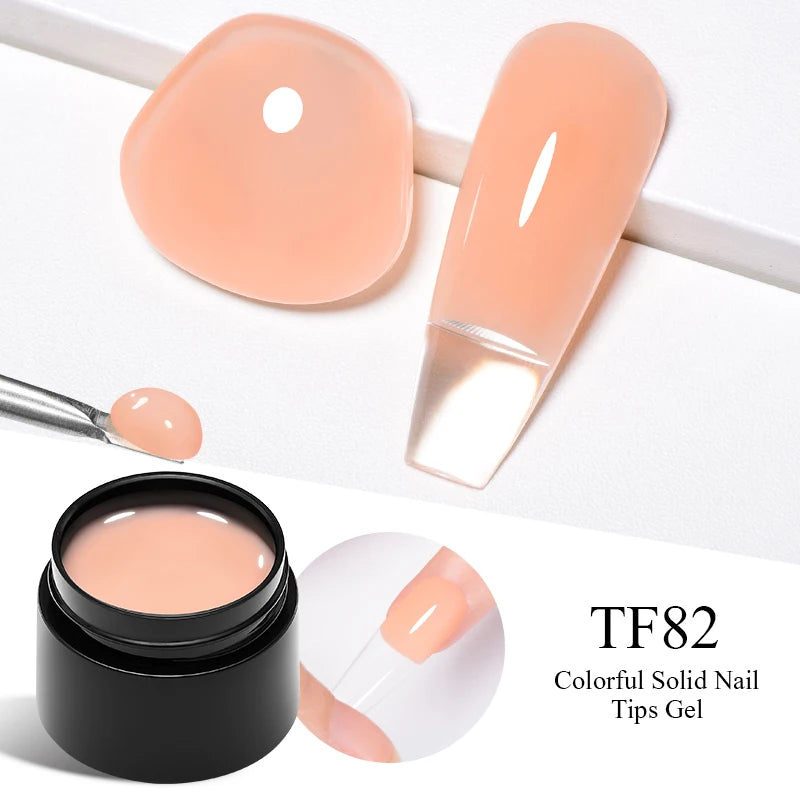 7ml Clear Non Stick Hand Solid Extension Nail Gel Polish
