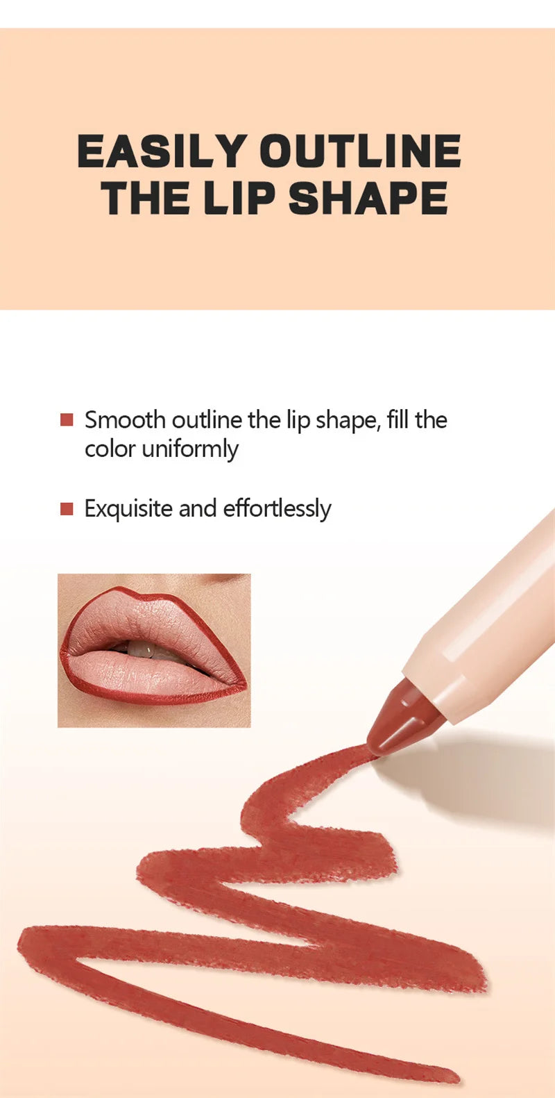 8-Colors Lipstick Pencil Waterproof Sexy Red Matte