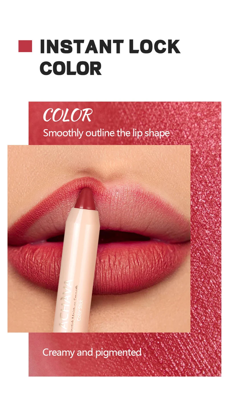 8-Colors Lipstick Pencil Waterproof Sexy Red Matte