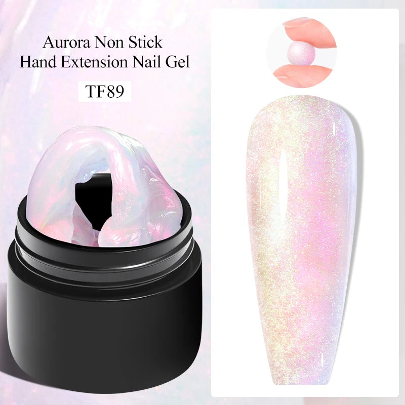 7ml Clear Non Stick Hand Solid Extension Nail Gel Polish
