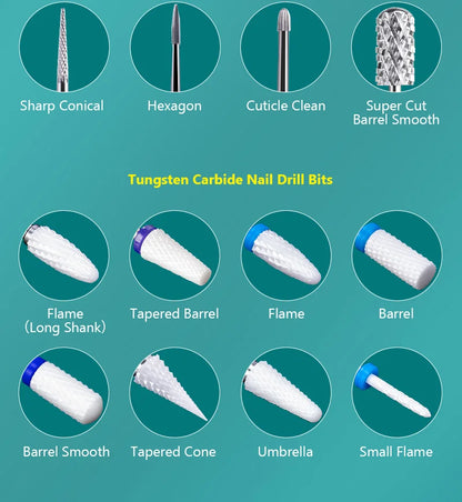 Dmoley Tungsten Carbide Nail Drill Bit Electric