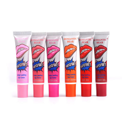 6 Colors Amazing Peel Off Liquid Lipstick Waterproof Long Lasting