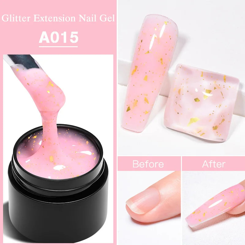 7ml Clear Non Stick Hand Solid Extension Nail Gel Polish
