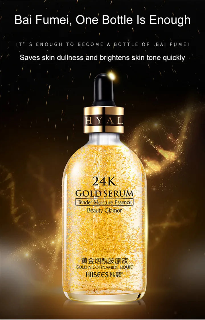 24k Gold Face Serum Brightening Skin Care