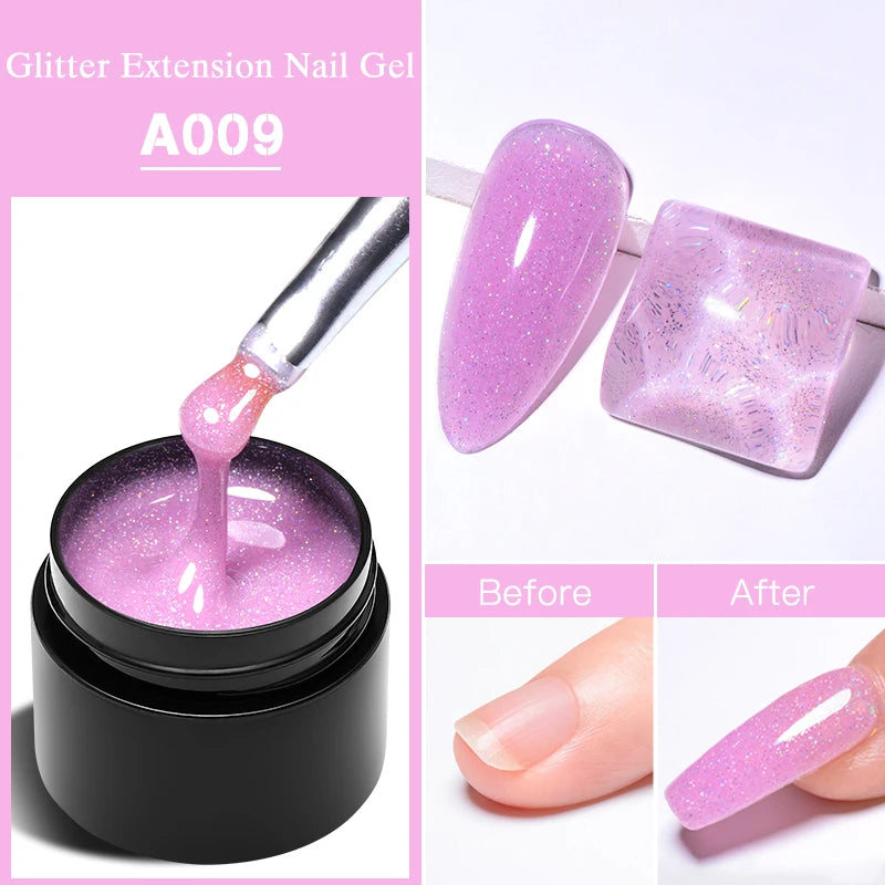 7ml Clear Non Stick Hand Solid Extension Nail Gel Polish