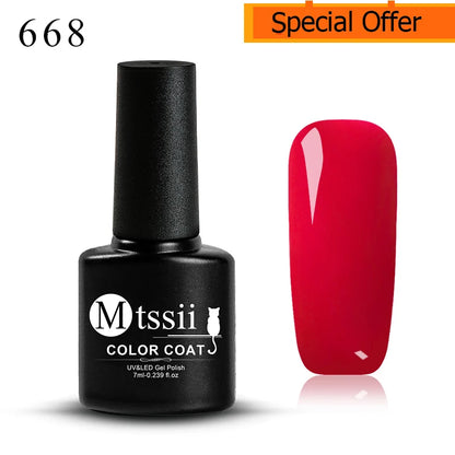 7ml Clear Non Stick Hand Solid Extension Nail Gel Polish