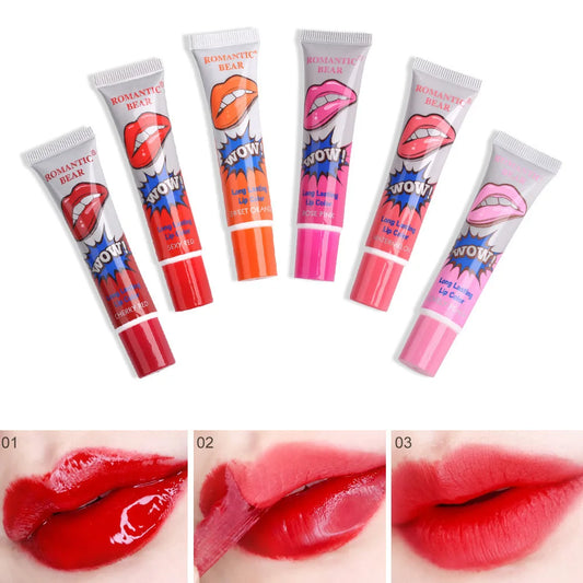 6 Colors Amazing Peel Off Liquid Lipstick Waterproof Long Lasting